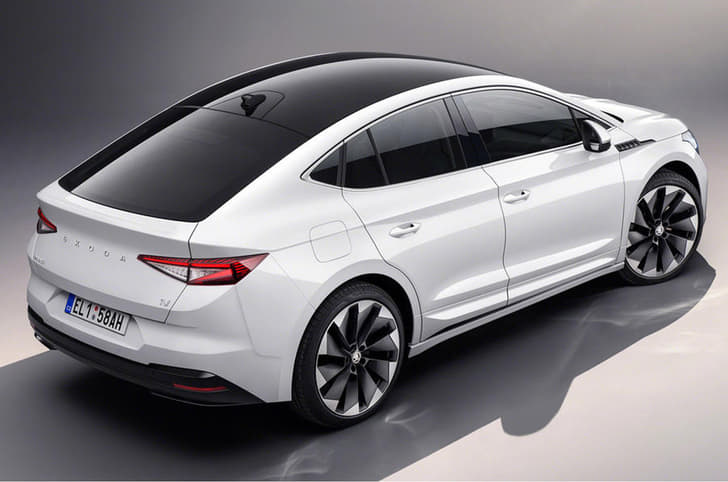 Skoda Enyaq Coupe iV rear quarter 